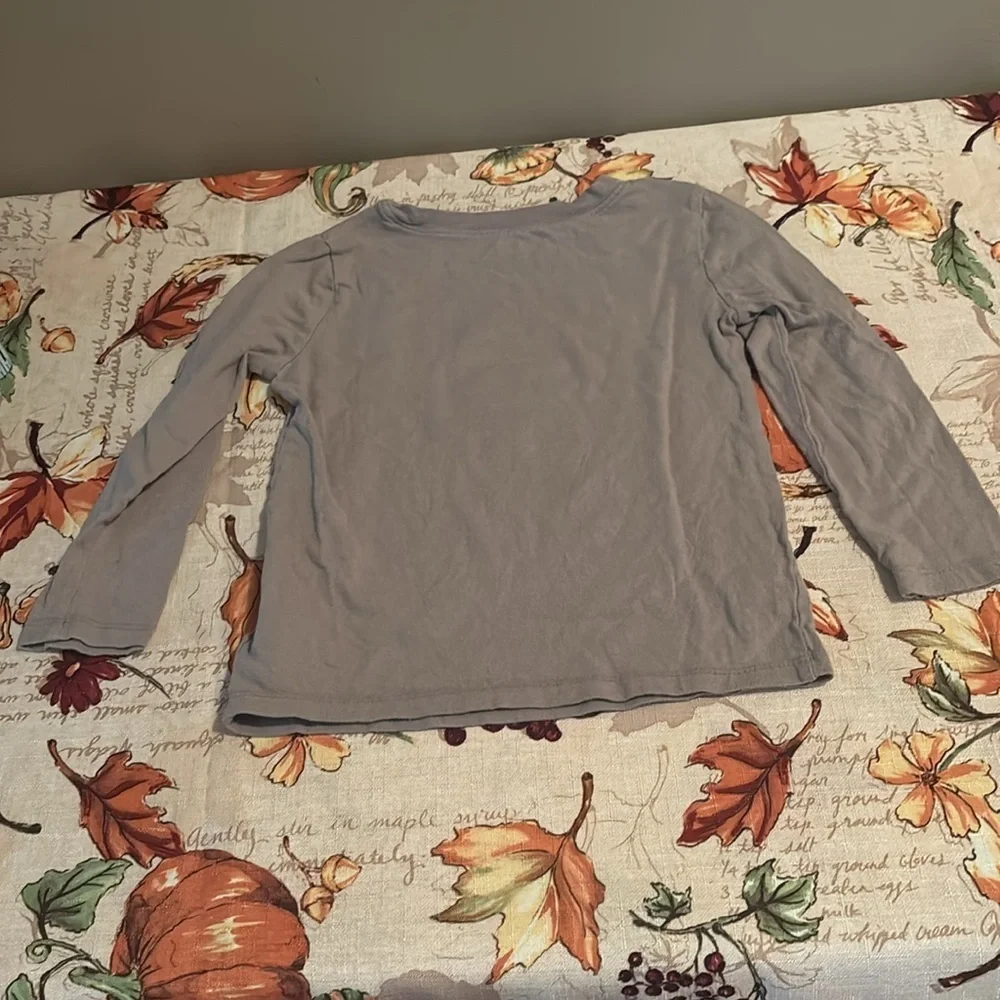 Old Navy Gray &Orange LongSleeve Teew/Graphic Design Halloween